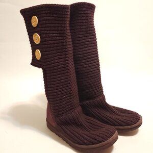 UGG Classic Cardi Boots Size 8 SN 5819